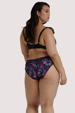 Playful Promises Bras Noriko Crane Print Plunge Bra 31 Playful Promises Bras Noriko Crane Print Plunge Bra