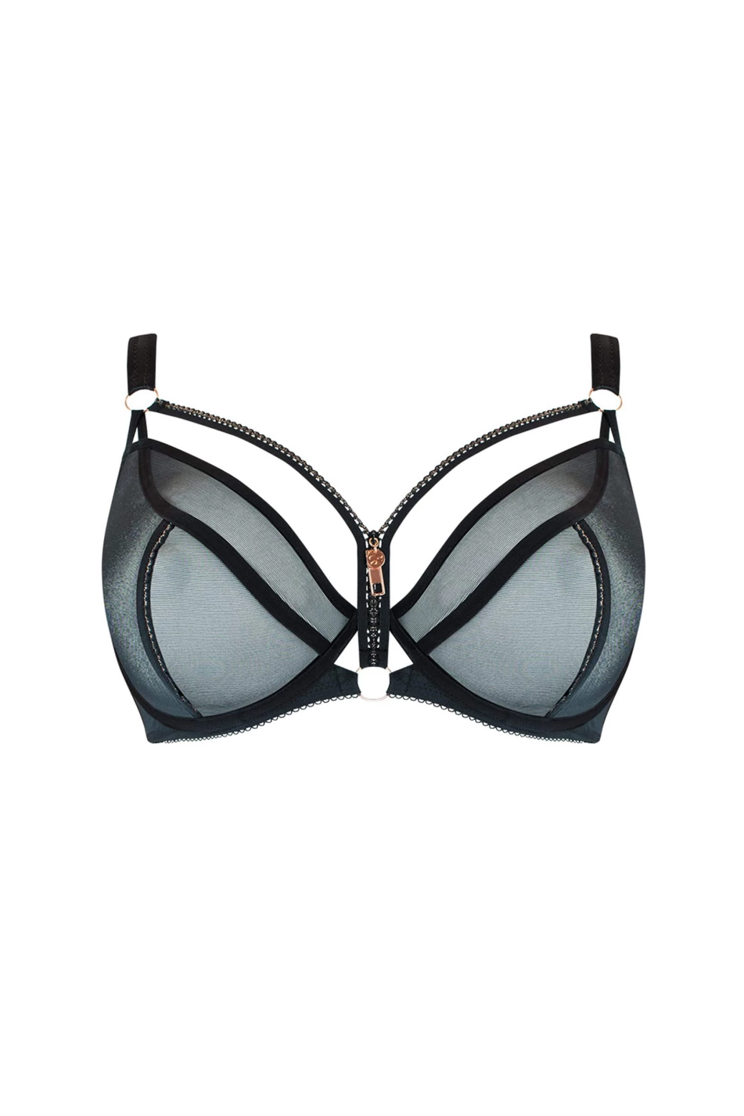 Scantilly By Curvy Kate Bras Unzipped Plunge Bra Black 5 Scantilly By Curvy Kate Bras Unzipped Plunge Bra Black