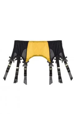 Bettie Page Lingerie Classic Suspender Belt Chartreuse Free Sexy Summer Brief