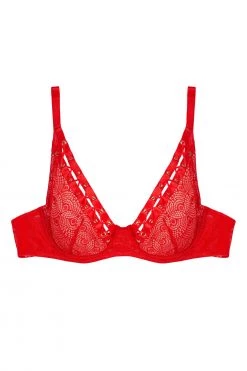 Playful Promises Florence Red High Apex Bra