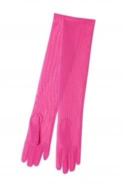 Bettie Page Lingerie Hot Pink Gloves Accessories 5 Bettie Page Lingerie Hot Pink Gloves Accessories