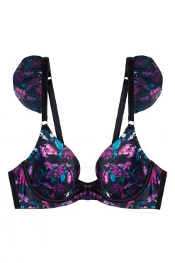 Playful Promises Bras Noriko Crane Print Plunge Bra 35 Playful Promises Bras Noriko Crane Print Plunge Bra