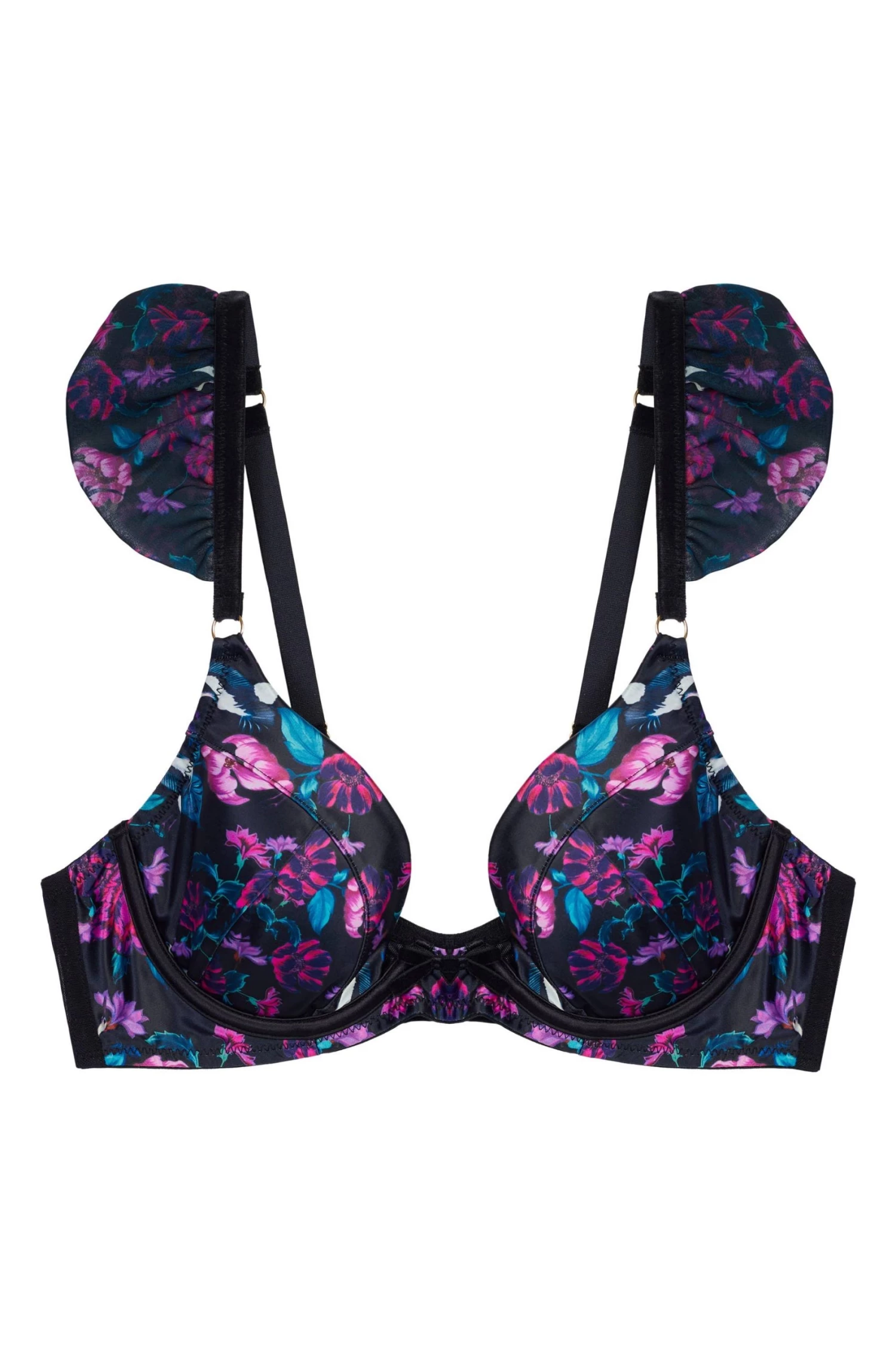 Playful Promises Bras Noriko Crane Print Plunge Bra 18 Playful Promises Bras Noriko Crane Print Plunge Bra