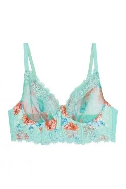 Felicity Hayward X PP Sabey Mint Floral Longline Bra Bras