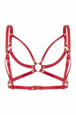 Regalia Open Harness Bra Red