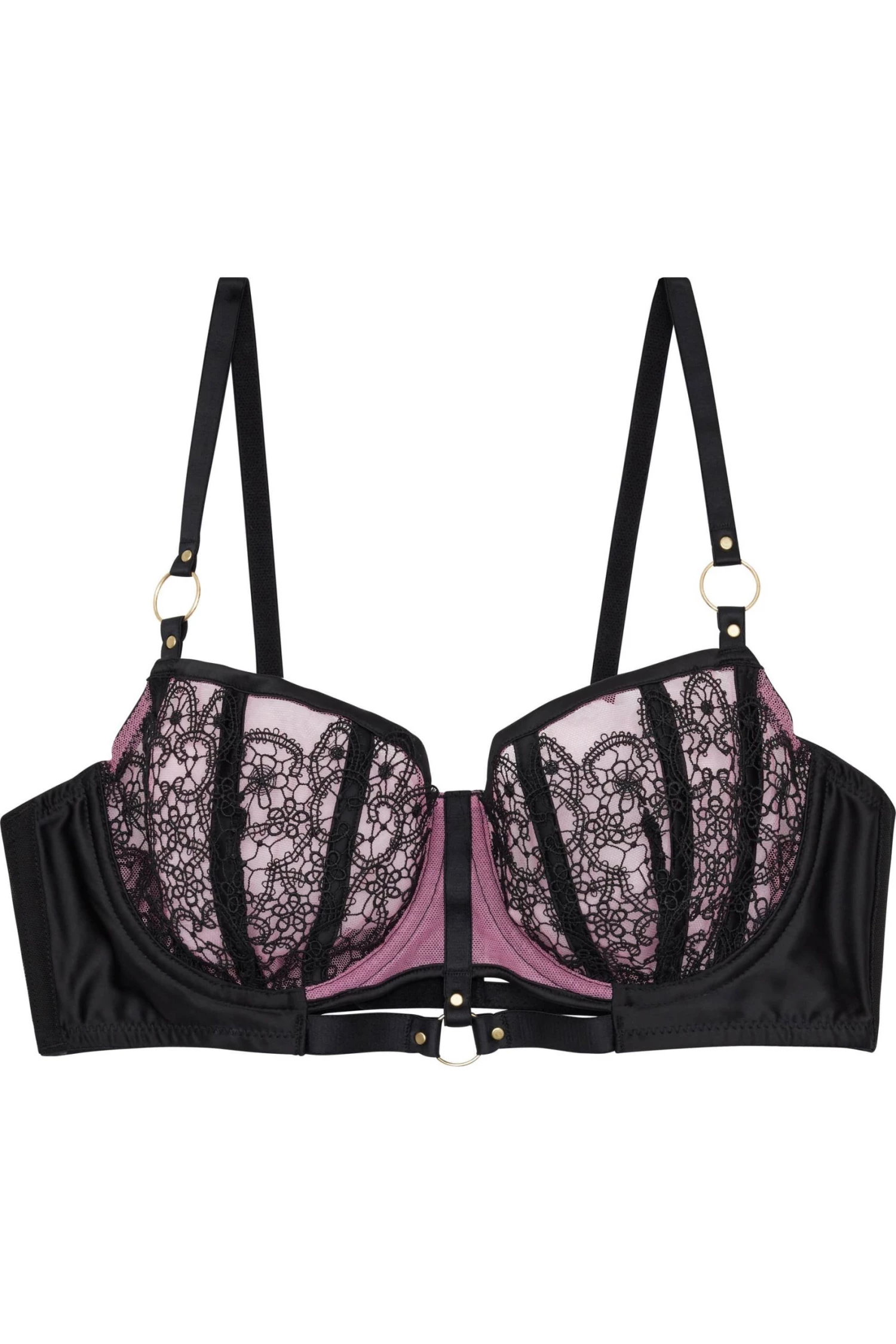 Playful Promises Emelda Lilac Ring Detail Curve Satin And Lace Bra 4 Playful Promises Emelda Lilac Ring Detail Curve Satin And Lace Bra