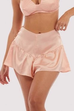 Bettie Page Lingerie Free Sexy Summer Brief French Knicker Peach