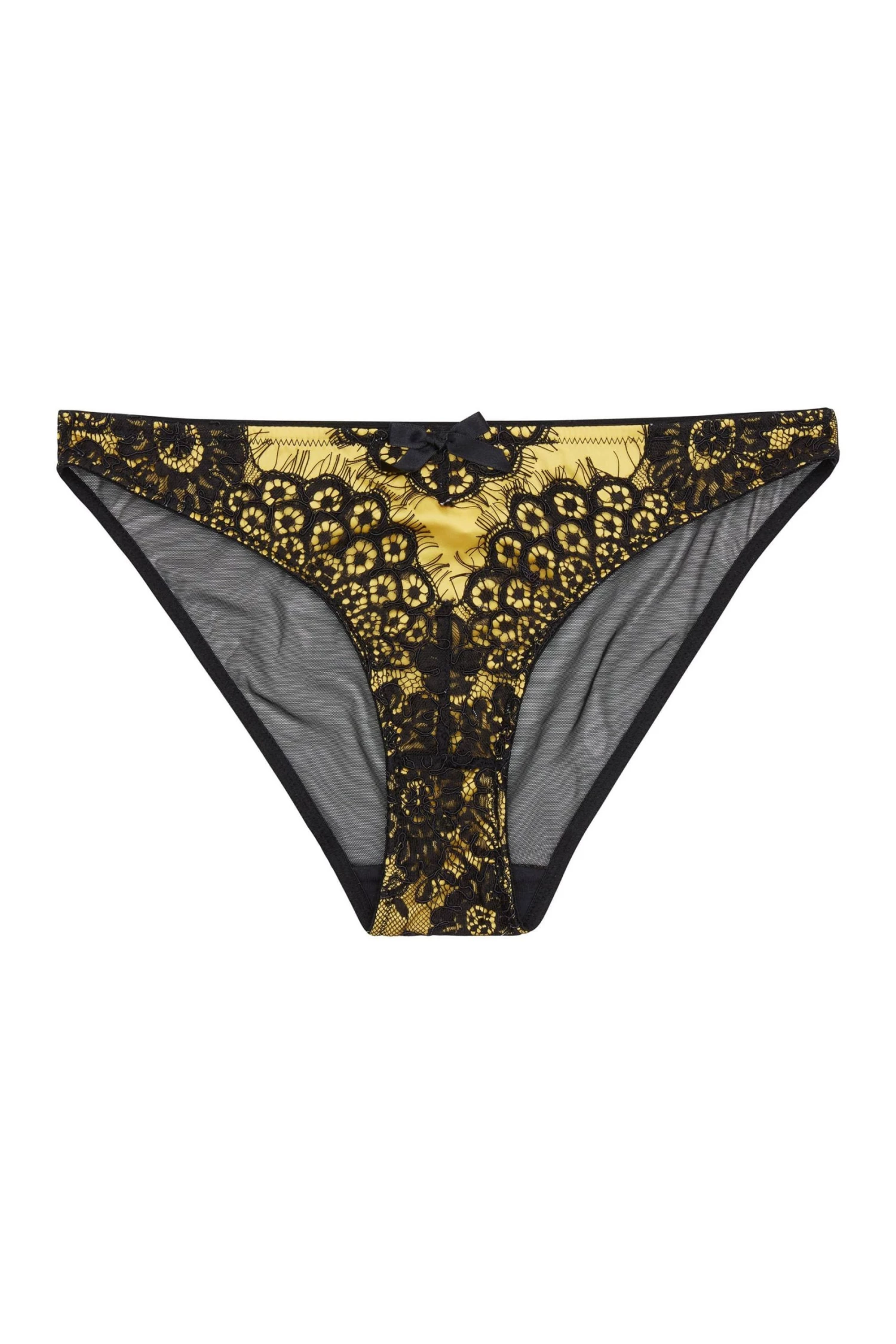 Playful Promises Jaquelina Mustard Contrast Brazilian Brief Curve Knickers 5 Playful Promises Jaquelina Mustard Contrast Brazilian Brief Curve Knickers