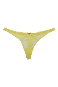 Deja Day Knickers Grace Lemon Yellow Thong