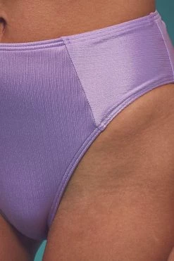 Wolf & Whistle High Shine High Waist Brief Lilac