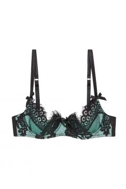 Playful Promises Jaquelina Mint Contrast Quarter Cup Bra Bras 27 Playful Promises Jaquelina Mint Contrast Quarter Cup Bra Bras