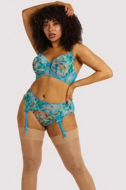 Playful Promises Knickers Joey Blue Watercolour Hipster Brief