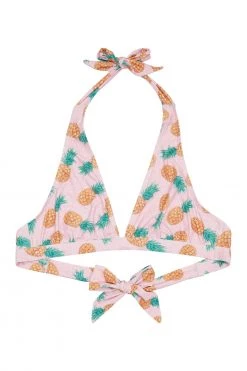 Collectif X Playful Promises Pineapple Ruched Triangle Bikini Top