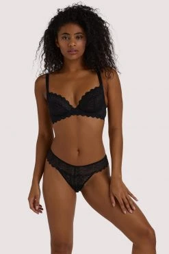 Wolf & Whistle Ariana Black Lace Thong 6 Wolf & Whistle Ariana Black Lace Thong