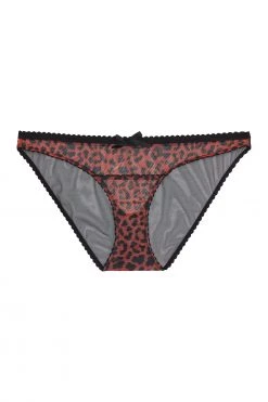 Playful Promises Knickers Josie Leopard Mesh Picot Cheeky Brazilian Brief Core 15 Playful Promises Knickers Josie Leopard Mesh Picot Cheeky Brazilian Brief Core