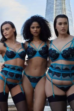 Playful Promises New In Bras Anneliese Teal Balcony Bra