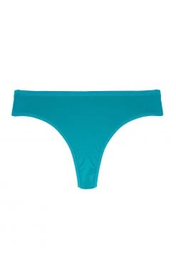 Deja Day Second Skin Teal Recycled Thong