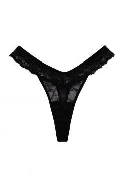Wolf & Whistle Ariana Black Everyday Thong