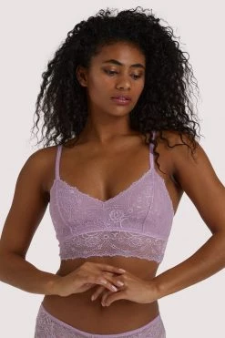 Wolf & Whistle Ariana Lilac Everyday Lace Bralette