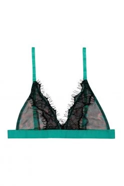 Regalia Harlow Leopard Multi Triangle Bralette Bras