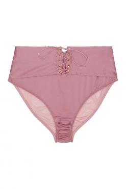 Playful Promises Curve Exclusive Knickers Eagan Blush Satin High Waist Knicker
