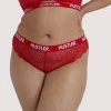Everyday Lingerie Hustler Branded Red Lace Curve Brief