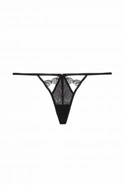 Hustler Becka Black Lace Trim Thong 9 Hustler Becka Black Lace Trim Thong