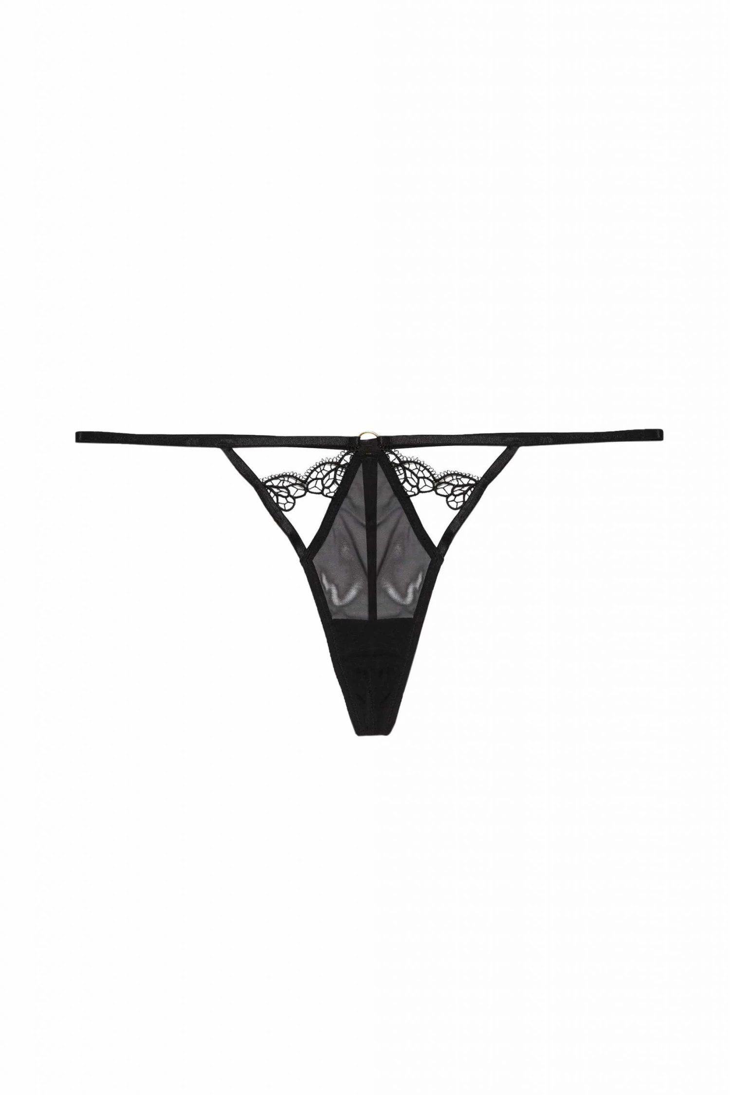 Hustler Becka Black Lace Trim Thong 5 Hustler Becka Black Lace Trim Thong
