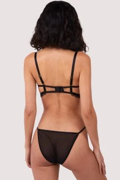 Hustler Tallie Black Lace Trim Brief