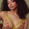 Kilo Brava New In Sequin Shell Embroidery Longline Bralette