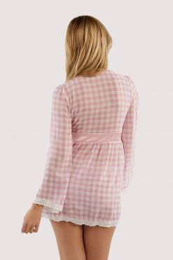Kilo Brava New In Mini Pink Gingham Robe