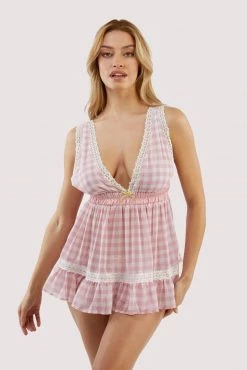 Kilo Brava Mini Pink Gingham Slip New In 7 Kilo Brava Mini Pink Gingham Slip New In