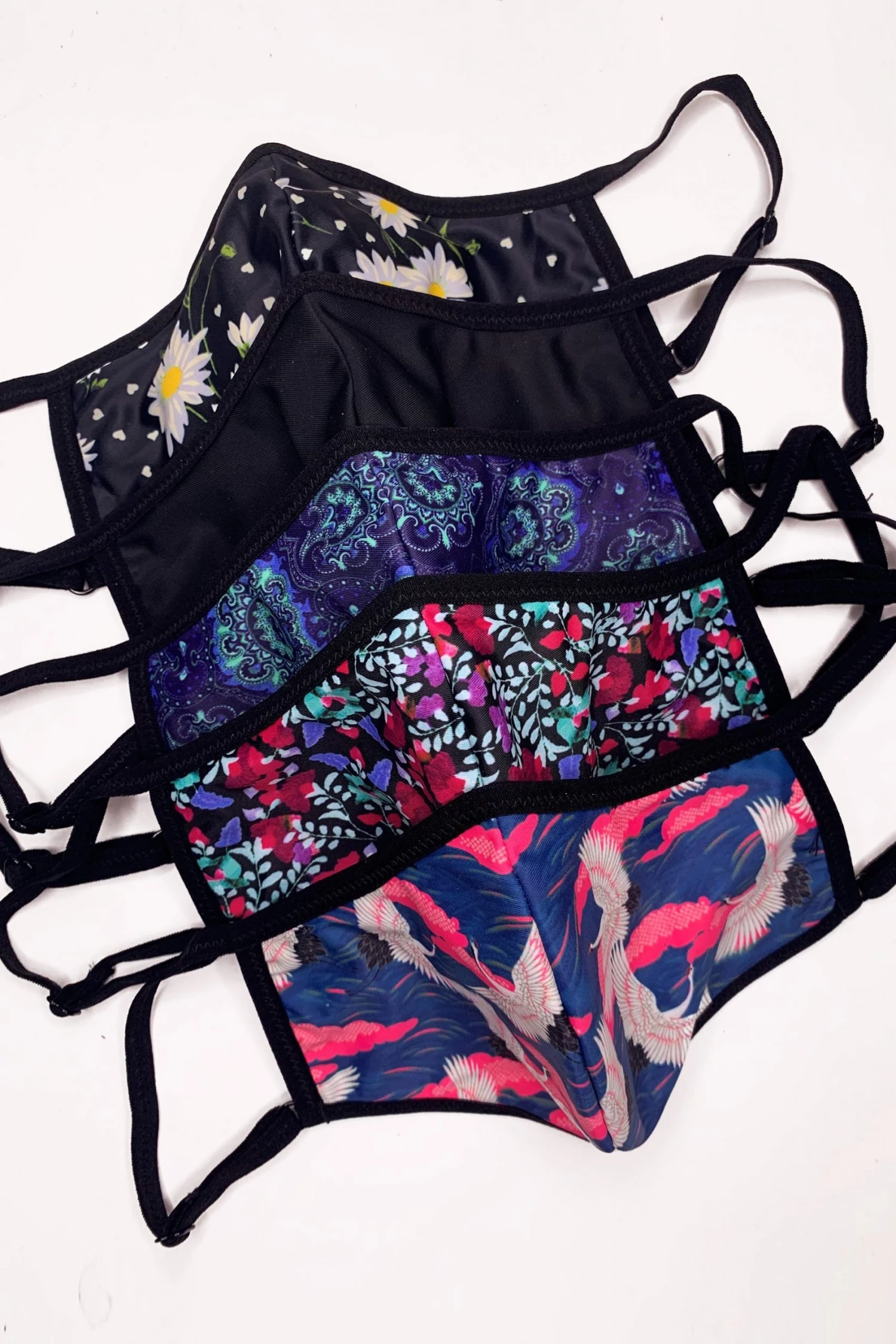 Playful Promises Accessories Blue Paisley Face Mask 5 Playful Promises Accessories Blue Paisley Face Mask