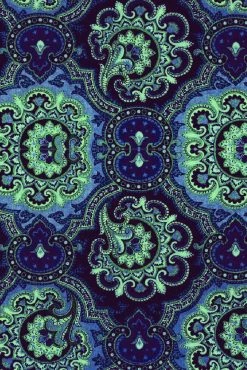 Playful Promises Accessories Blue Paisley Face Mask 8 Playful Promises Accessories Blue Paisley Face Mask