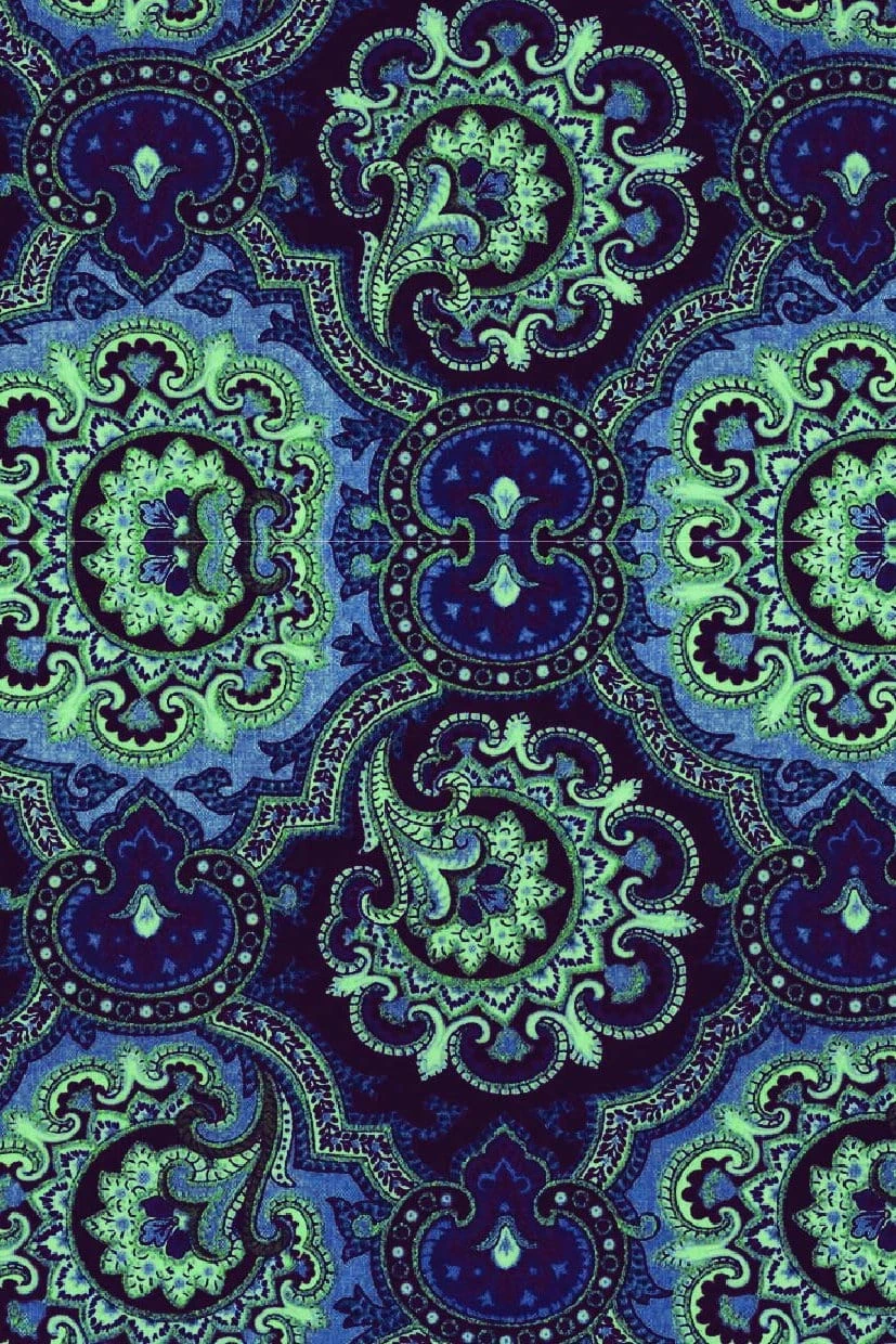 Playful Promises Accessories Blue Paisley Face Mask 4 Playful Promises Accessories Blue Paisley Face Mask