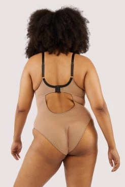 Playful Promises Curve Exclusive New In Alaina Illusion Mesh And Black Embroidery Body