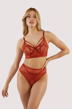 Playful Promises New In Eddie Rust Crossover Wrap Bra