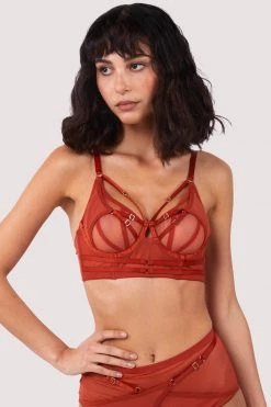 Playful Promises New In Eddie Rust Crossover Wrap Bra