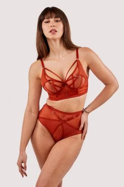 Playful Promises Eddie Rust Crossover Wrap High Waist Brief