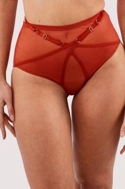 Playful Promises Eddie Rust Crossover Wrap High Waist Brief
