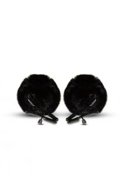 Noir Black Pom Adjustable Nipple Clamps